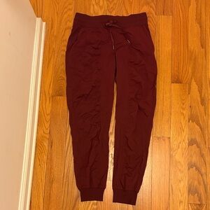 Lululemon Athletica Maroon Track Pants
